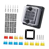 Amosfun 1Satz Sicherungskasten Atc Sicherungsblock Für Auto Und Boot Flammhemmendes Material Kompakt Und Tragbar Für Elektrische Reparaturen Und Prüfungen