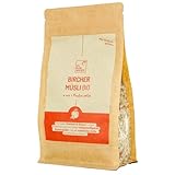 Bio Bircher Müsli ohne Industriezucker, 350 g. Wacker. Mit vielen Früchten und Nüssen. Proteinquelle & hoher Ballaststoffgehalt. Mit der natürlichen Süße verschiedener Früchte.