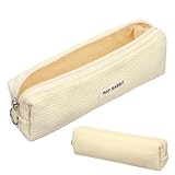 LXUEJIE Mäppchen Aesthetic, Pencil Case Federmäppchen Cord-Stoff Schlampermäppchen Mäppchen Stiftemappe Stiftetasche Federtasche Stylisches Schlamperetui mit Reißverschluss für Jungen Mädchen