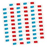 DIYEAH 60 Stück Anaglyph Brillen Papierbrillen für Filme Leichte Brillen mit Blauem Filter