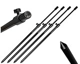 4er Set Rutenhalter Bankstick Alu 50-90 cm schwarz