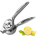 Manuelle Handpresse Zitronenpresse, Turimon Robuste Zitruspresse Manueller Limettenpresse/Metall Fruchtpresse zum Entsaften - Lemon Squeezer mit Gebogenem Griff