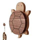 Dekorative Wandhaken aus Holz: Kleiderbügel aus massivem Holz, Mehrzweckhaken, natürliches Gebäck- und Handtuchregal für Schlafzimmer, Wohnzimmer, Bad, Eingang, Küche, Tür, Schrank