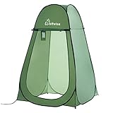 Wolfwise Pop up Toilettenzelt Umkleidezelt, Camping Duschzelt Outdoor Mobile Toilette Umkleidekabine Lagerzelt (Grün)