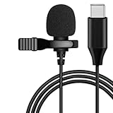 TronicXL Ansteckmikrofon USB-C mit Kabel Lavalier Mikrofon Kondensator Interview Podcast Videokonferenz für DJi Smartphone Tablet Laptop