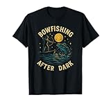 Bogenfischen nach Einbruch der Dunkelheit | Retro-Design zum Nachtfischen T-Shirt