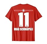 Schweiz Sauf Trikot Herren Mag Schnäpsli Saufnamen T-Shirt