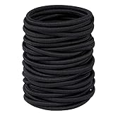 Ithyes 32 Stück haargummi damen herren,Schwarz haargummis klein,Elastisch Haarbänder Pferdeschwanz,zopfgummi scrunchie.