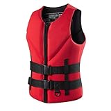 Schwimmweste für Erwachsene Aus Neopren Verstellbare Schwimmweste für Schwimmen Kajak Surfen Tauchen Alle Wassersportarten(H,M)