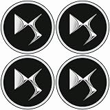 Grace's Tech 4 Stück 60 mm Radnabenkappen Auto für Citroen DS3 DS4 DS6, Radnabenkappen Staubdicht Rostfrei Mittelradkappen Radnabenabdeckung