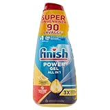 Finish Power Gel Lemon Spülmaschinen-Gel, 3 x 600 ml