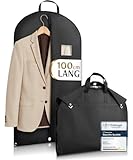 Bruce.® Kleidersack Kurz 100x60cm – Atmungsaktive Kleiderhülle für Anzug, Jacke & Hemd – 120 GSM Materialstärke – Anzugtasche für Reisen & Aufbewahrung