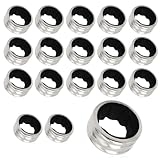 HZAOPZE 18 pcs Tropfring Edelstahl Weinring, Tropfenfänger für Weinflasche Flaschen, Flanell Tropfring Weinzubehör, Weinring Wiederverwendbar, Auslaufsicher Weinausgießer
