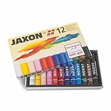 Honsell 47412 - Jaxon Ölpastellkreide, 12er Set im Kartonetui, brillante, lichtechte Farben, ideal für Künstler, Hobbymaler, Kinder, Schule, Kunstunterricht