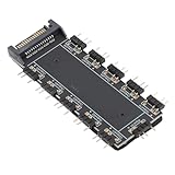 5V 3Pin ARGB mit SATA 15Pin Power Hub 10-Wege-CPU-Lüfter Adressierbarer RGB-Beleuchtung PCB-Splitter für Erweiterte Motherboard-Schnittstelle mit Motherboard-Kabel