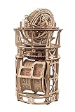 Ugears Sky Watcher Tourbillon Tischuhr - 3D Holzpuzzle Erwachsene Uhr Modellbausatz Erwachsene - Mechanische Sternwarte Bauset mit Tourbillon 3D Puzzle Holz Bausatz Geburtstagsgeschenk - 338 Teile