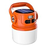 Muuookka Outdoor Wasserdichte LED Solarlampe Wiederaufladbare Tragbare Laternen Nachtmarkt Camping Ausfall Notlicht Zelt
