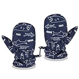 TAGVO Winter Kleinkind Fäustling Handschuhe, Fäustel für Mädchen Jungen, Wasserabweisend und Warme Baumwoll Handschuhe,Wolle Gefüttert Kleinkind Fäustlinge