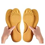 Schuheinlagen 2 paar Selbst Erhitzt Thermische Einlegesohlen for Füße Winter Thermische Verdicken Memory Foam Schuh Pads Männer Frauen Sport Schuhe Selbst-heizung Schuh Pads(Yellow,EU 38-39)