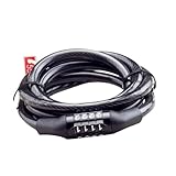 TOYANDONA Fahrrad Kabelschloss Zahlenschloss Stelliges Robustes Langes Kabelschloss für Mountainbikes Roller und Motorräder Schlüsselloses Diebstahl Schloss Praktische Sicherung für Mehrere