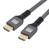 xiwai 16K 8K UHD HDMI 2.2 Version Kabel 200 cm/6,6 ft Geflochtenes Nylon Typ-A Stecker auf HDMI Stecker HDTV Kabel für HDTV Desktop Laptop Monitor