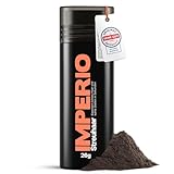 IMPERIO Streuhaar zur Haarverdichtung & vollem Haar in Sekunden. Schütthaar für einen authentischen Look. 100% Natur! In Premium Friseurqualität - 26g (Dunkelbraun)
