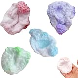 5 Stück Trauben Stressball, Stressball Trauben Stressball Vakuum-Stressball Kleines Perlen-Quetschball, Stress Ball Spielzeug für Stressabbau und Entspannung, Traubenstress Ball Perlen-Stressball