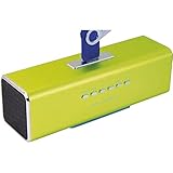 MusicMan MA Soundstation tragbarer Lautsprecher - Stereo-Sound - FM-Radio, MP3-Player, USB, AUX / Line-In, MicroSD-Kartensteckplatz - 6 Stunden Wiedergabezeit - Ideal für unterwegs (Grün)