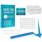 Rpanle Fibrom Entfernungsgerät für 2 mm bis 4 mm Stielwarzen, Muttermal Entfernen, mit 36 Skin Tag Remover Patch, Konische Kupplung, Spot Repair Hydrocolloid Patches Haut-Tag Abdecken Und Verbergen