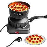 Behogan Elektrischer Kohleanzünder 450-600W: Elektro Grillanzünder Zubehör mit Griff Kohlegitter, Elektrischer Kohlegrill Zubehör, Kohleanzünder Outdoor für Grill & Camping (220V)