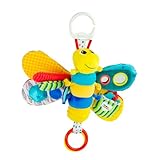 Lamaze Baby Spielzeug 'Freddie, das Glühwürmchen' Clip & Go, Hochwertiges Kleinkindspielzeug, Greifling Anhänger zur Stärkung der Eltern-Kind-Beziehung,ab 0 Monaten, Multi Colours
