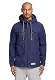 khujo Herren Jacke Steve Sommerjacke mit großen Taschen Kapuze und Mesh-Futter