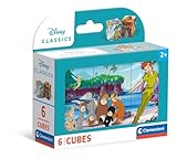 Clementoni Disney Classics 6 Würfel Puzzle Kinder - Geschicklichkeitsspiel für Kinder ab 3 Jahren - Sensorik- & Motorikspielzeug 40657