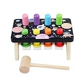 Whack Mole Game for Kids, Whack Mole Game für Toddler - Bunte Pufferbank Mole mit Mallet, Preschool Fine Motor Educational Toys zum Geburtstag