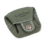 Gusti Leder Kleingeldbörse Linus - Mini Portemonnaie Damen & Herren aus Büffelleder im Vintage-Stil – Kompakter Münzbeutel für unterwegs