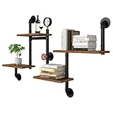 Gaommini Schwimmende Wandregale für die Küche, Bücherregal, rustikale Holzregale für die Wand, Heimaufbewahrung, Organizer-Rack für Schlafzimmer, Wohnzimmer, Display, Bilderleiste, Regal