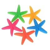 GANYKQ 5 Stück Aquarium Künstliche Polyresin Seastars Simulation Ornament für Süß- und Salzwasserfische für D