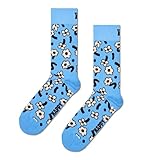 Happy Socks, Crew-Socken, Blumenmuster, Socken für Damen und Herren, Tanzende Blumensocke – P000711, 7-11