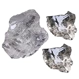 PRETYZOOM Natur Quarzstein Rohmineral Lehrprobe Mineralien Sammlung für Unterricht Geografie Archäologie Edukative Dekoration