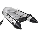 NEMAXX® Professional Schlauchboot [INKL. 2 PADDEL, Tasche + LUFTPUMPE] – Aufblasbares Paddelboot – Gummiboot Angelboot Luftboot – Angel Boot Inflatable Boat – Schlauchboot 7 Personen (Länge: 380cm)