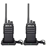 Retevis RT617 Walkie Talkie, Funkgerät Set, 16 Kanäle, 1200mAh, VOX, Nicht Magnetisches Mikrofon, Lizenzfrei PMR Funkgerät, Wiederauflabar, Reisen, Abenteuer im Freien (1 Paar, Schwarz)