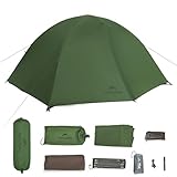 Naturehike Ultraleicht-Wanderzelt, Zwei-Personen-Zelt, schneller Aufbau, Vier-Jahreszeiten-Zelt, PU 3000 mm+ Wasserdichtigkeit, komplettes Zubehör, geeignet für Camping, Wandern, Radfahren