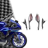 Motorrad-Rückspiegel-Abdeckung, Kohlefaser-Spiegel, Schale für Yamaha R1 R1M 2020 2021 2022 2023 2024
