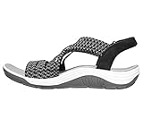 Skechers Damen Reggae Cup OH, SNAP Sandalen, Black & Grey Gore, 39 EU