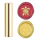 craspire Wachs Siegelstempel Meeresschildkröte Siegel Wachsstempel 15mm Mini Messing Siegelstempel Säulensiegelwachs Für Hochzeitseinladung Umschlag Verschönerung Dekorationskarte