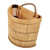 GRIRIW Hängender Gemüsekorb aus Natürlichem Material Wandkorb zur Aufbewahrung von Ingwer und Knoblauch Praktischer Küchenorganizer für Stilvolle Deko