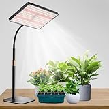 Railee Pflanzenlampe LED Vollspektrum 286 LEDs Grow Lampe mit UV-IR LEDs 4/8/12 Stunden Timer Dimmbares Pflanzenlicht Pflanzenleuchte Wachstumslampen für Zimmerpflanzen