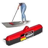Novaliv Gummibesen mit Abzieher Besenkopf Gummi Friseurbesen Schwarz Noppenbesen Hundehaarentferner Broom Parkett Besen für Drinnen Teppichbesen Bodenabzieher Haushaltsbesen Wunderbesen