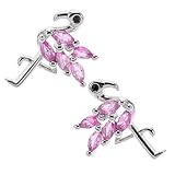 Beaupretty 1 Paar Kupferohrringe Für Teenager Und Mädchen Flamingo Ohrringe Ohrringe Flamingo Schmuck Für Frauen