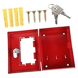 SHINEOFI Notfallschlüsselkasten Wandmontage Vielseitig für Türen und Fenster Sichere Schlüsselbox für Raumkarten und Notfallwerkzeuge Robuster Brandschutzschrank zur Schnellen